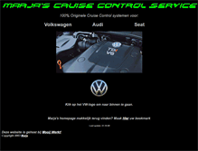 Tablet Screenshot of cruisecontrolspecialist.nl